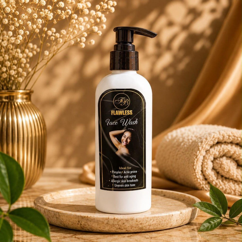Flawless Face Wash pump bottle
