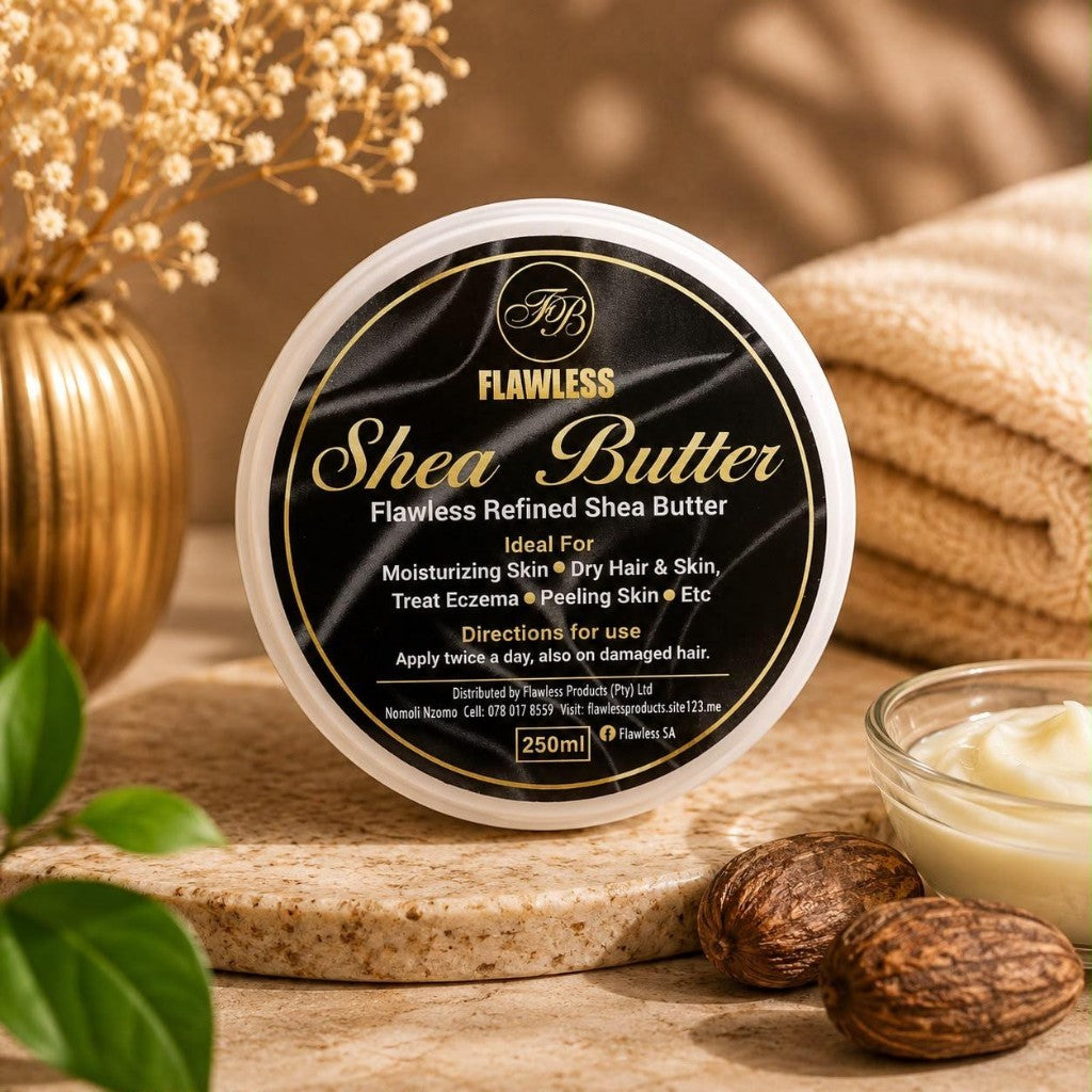 Flawless Refined Shea Butter 250ml jar