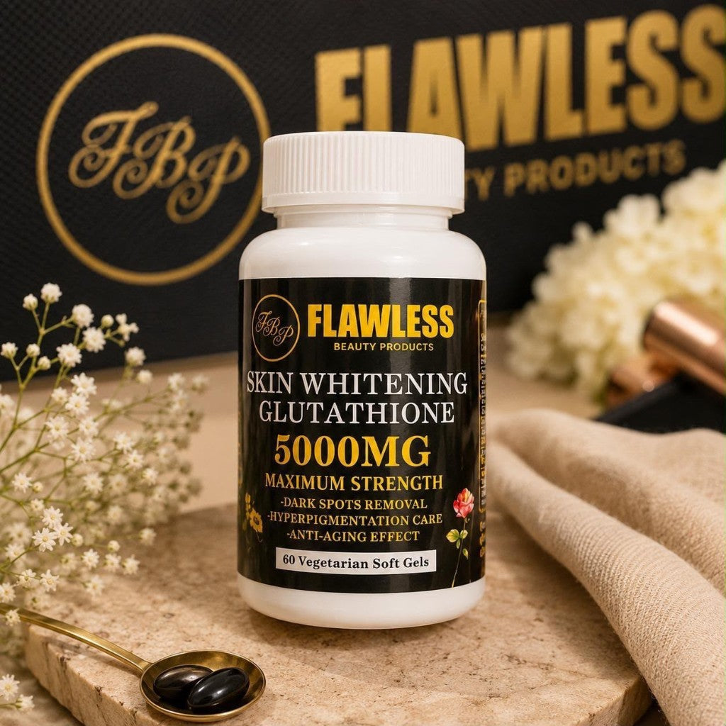 Flawless Skin Whitening Glutathione 5000mg bottle