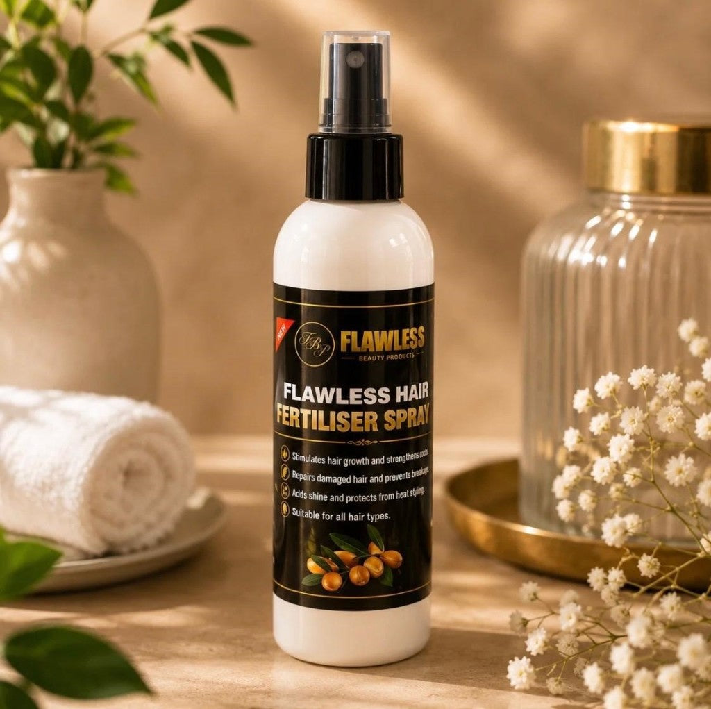 Flawless Hair Fertiliser Spray bottle
